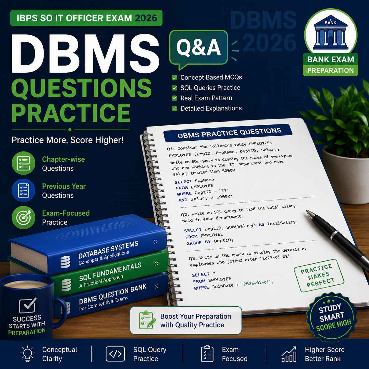 dbms important questions for ibps so 2026