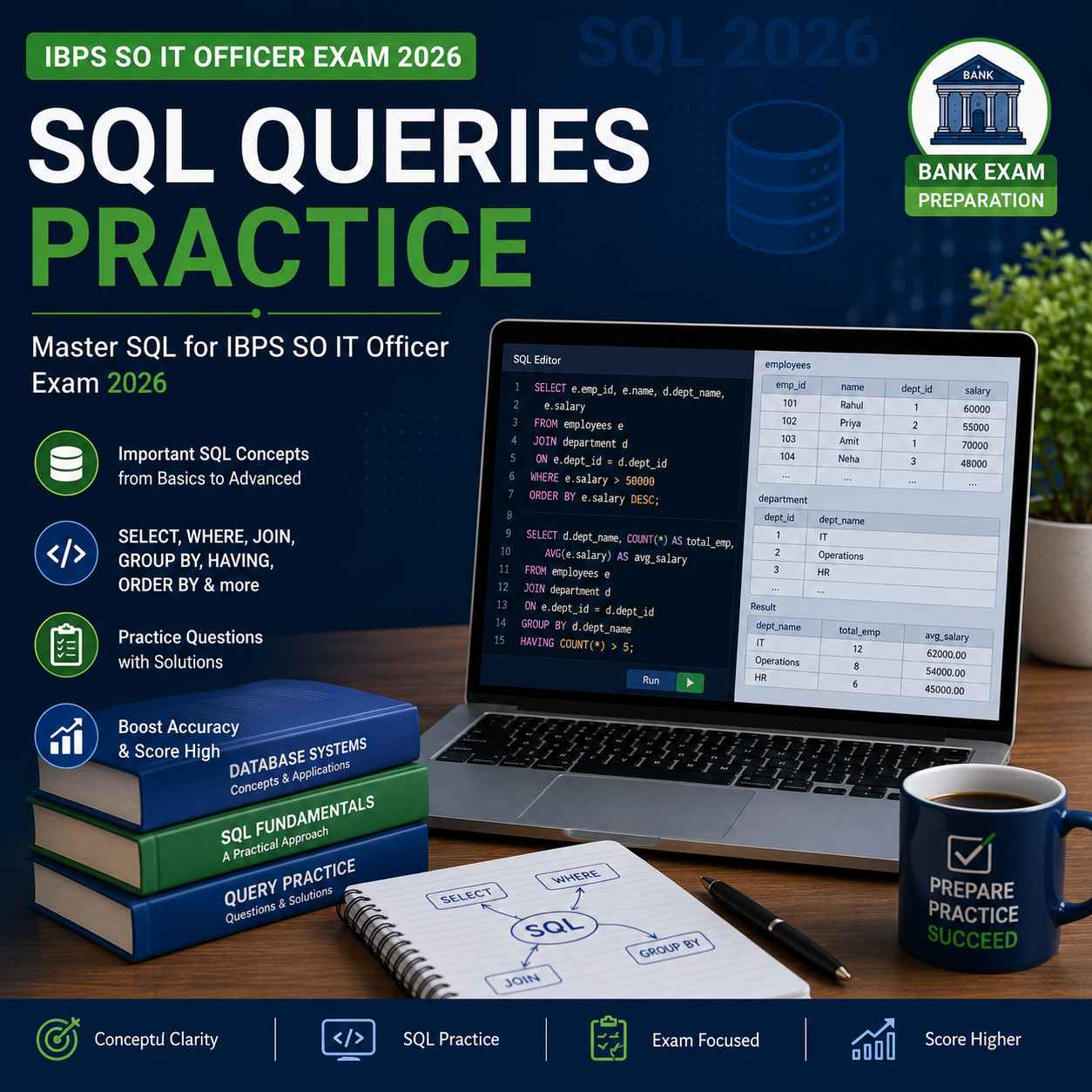 sql for ibps so it officer 2026