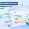 HTML Form Validation 2026