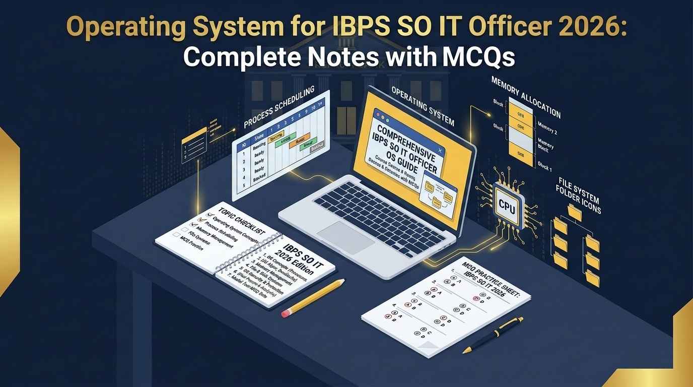 Operating System for IBPS SO IT Officer 2026 complete notes and MCQs